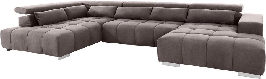 COTTA Zithoek Orion U-vorm met hoofdbordverstelling & 6 lendenkussens - Foto 7