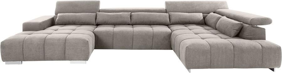 COTTA Zithoek Orion U-vorm met hoofdbordverstelling & 6 lendenkussens - Foto 8