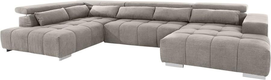 COTTA Zithoek Orion U-vorm met hoofdbordverstelling & 6 lendenkussens - Foto 8