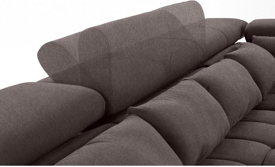 COTTA Zithoek Orion U-vorm met hoofdbordverstelling & 6 lendenkussens - Foto 6