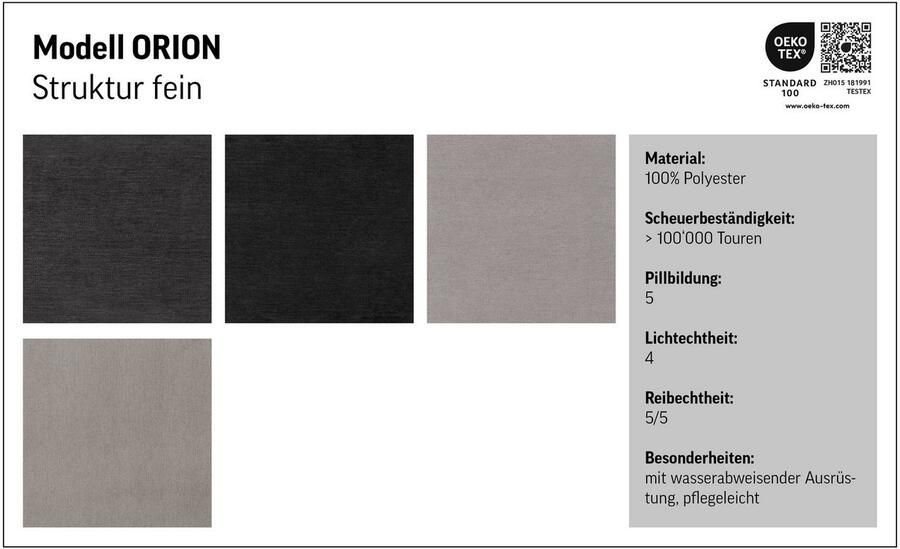 COTTA Hockerbank ORION comfortabele bank in modern ontwerp - Foto 2