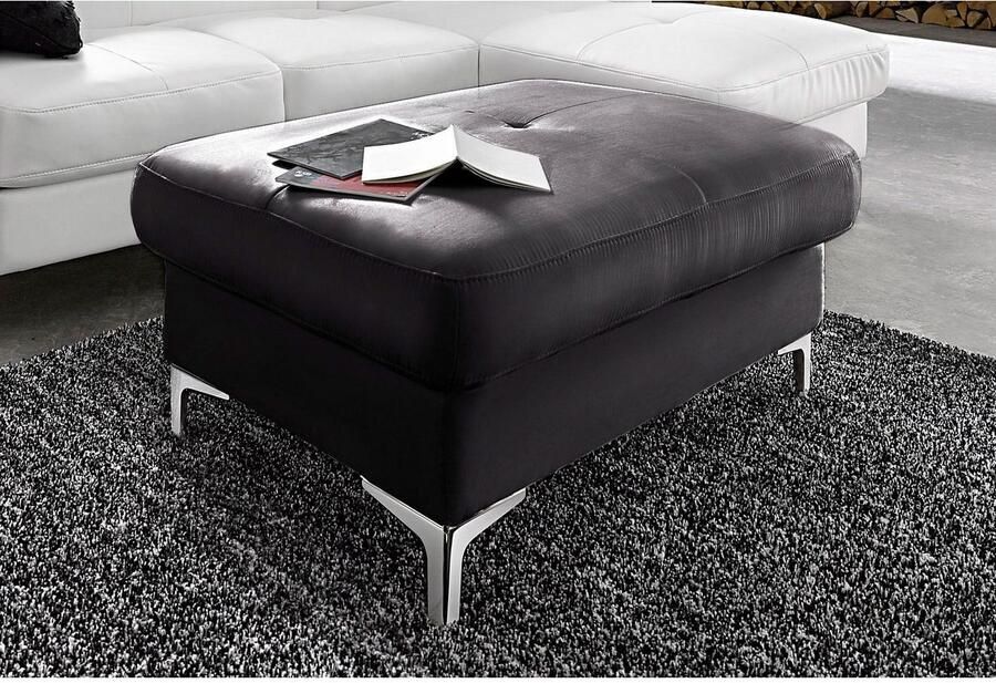 COTTA Zithoek Sammy L-vorm Set bestaande uit: hoekbank met hoofdverstelling & hocker (set)