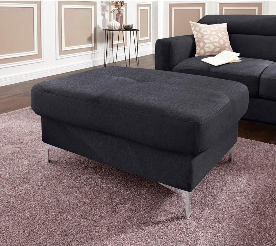 COTTA Zithoek Sammy L-vorm Set bestaande uit: hoekbank met hoofdverstelling & hocker (set) - Foto 2