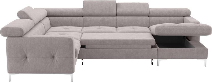 COTTA Zithoek Sammy U-vorm met verstelbaar hoofdeind naar keuze met slaapfunctie & bedkist - Foto 7