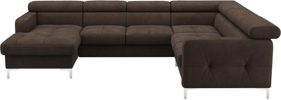 COTTA Zithoek Sammy U-vorm met verstelbaar hoofdeind naar keuze met slaapfunctie & bedkist - Foto 4