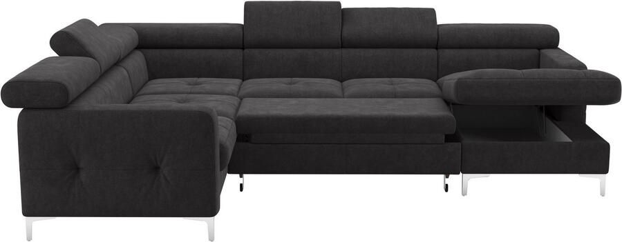 COTTA Zithoek Sammy U-vorm met verstelbaar hoofdeind naar keuze met slaapfunctie & bedkist - Foto 3