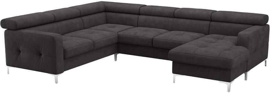 COTTA Zithoek Sammy U-vorm met verstelbaar hoofdeind naar keuze met slaapfunctie & bedkist - Foto 6