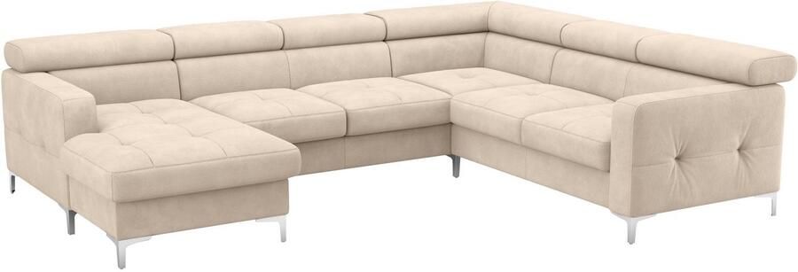 COTTA Zithoek Sammy U-vorm met verstelbaar hoofdeind naar keuze met slaapfunctie & bedkist - Foto 4