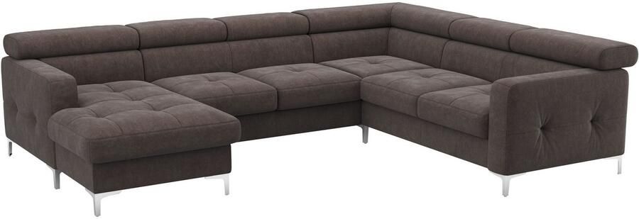 COTTA Zithoek Sammy U-vorm met verstelbaar hoofdeind naar keuze met slaapfunctie & bedkist - Foto 4