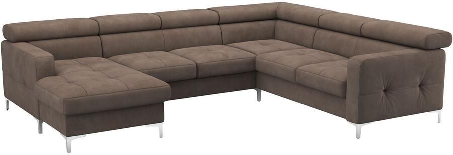 COTTA Zithoek Sammy U-vorm met verstelbaar hoofdeind naar keuze met slaapfunctie & bedkist - Foto 6