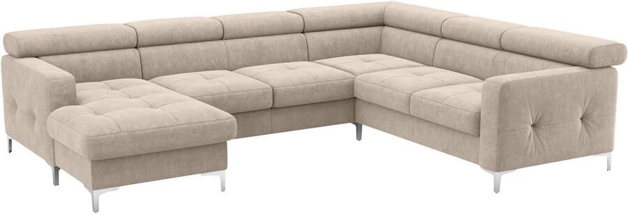 COTTA Zithoek Sammy U-vorm met verstelbaar hoofdeind naar keuze met slaapfunctie & bedkist - Foto 4