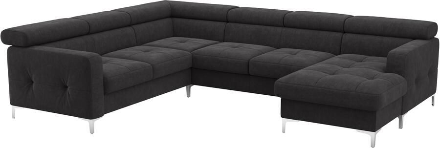 COTTA Zithoek Sammy U-vorm met verstelbaar hoofdeind naar keuze met slaapfunctie & bedkist - Foto 4