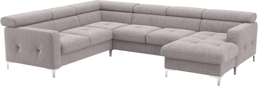 COTTA Zithoek Sammy U-vorm met verstelbaar hoofdeind naar keuze met slaapfunctie & bedkist - Foto 6