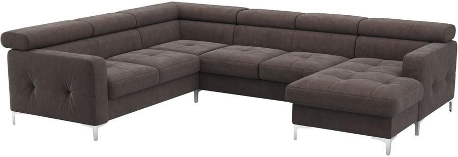 COTTA Zithoek Sammy U-vorm met verstelbaar hoofdeind naar keuze met slaapfunctie & bedkist - Foto 6