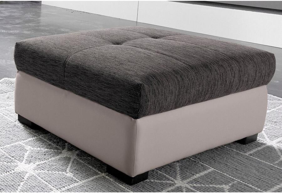 COTTA Zithoek Speedway Set bestaande uit: 2 5-zitsbank met hoofdverstelling & hocker (set)