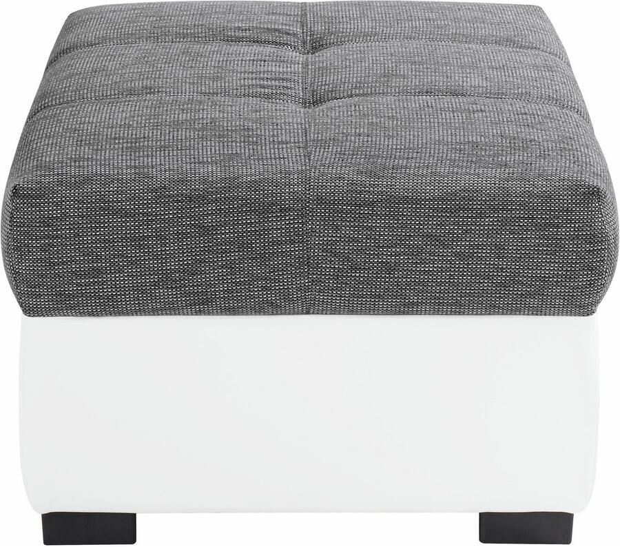 COTTA Zithoek Speedway L-vorm Set bestaande uit: hoekbank met hoofdverstelling & hocker (set) - Foto 3