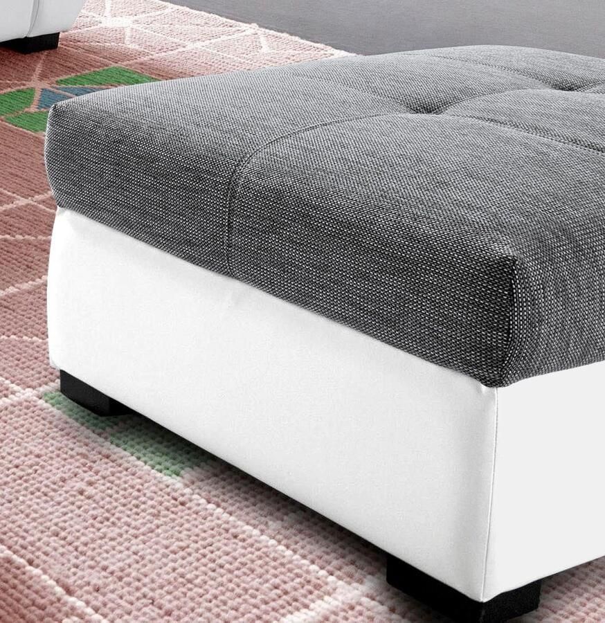 COTTA Zithoek Speedway Set bestaande uit: 2 5-zitsbank met hoofdverstelling & hocker (set)