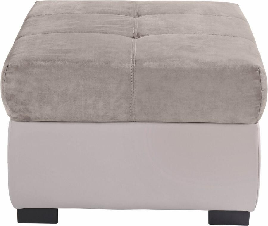 COTTA Zithoek Speedway Set bestaande uit: 2 5-zitsbank met hoofdverstelling & hocker (set)