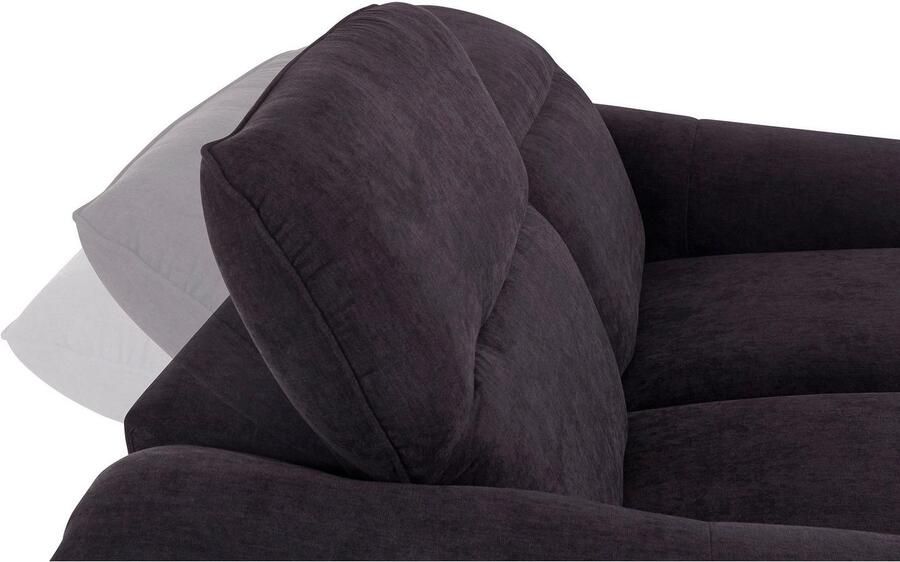 COTTA Zithoek Teresa Set bestaande uit: 2-zitsbank met hoofdverstelling & hocker (set) - Foto 5