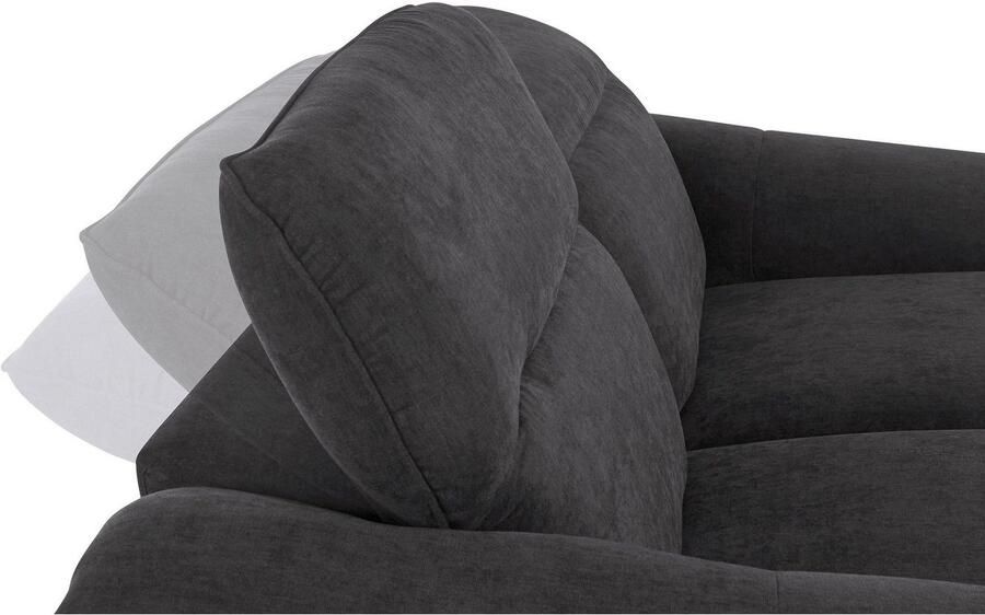 COTTA Zithoek Teresa Set bestaande uit: 3-zitsbank met hoofdverstelling & hocker (set) - Foto 2