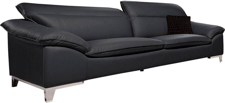 COTTA Zithoek Teresa Set bestaande uit: 3-zitsbank met hoofdverstelling & hocker (set) - Foto 5