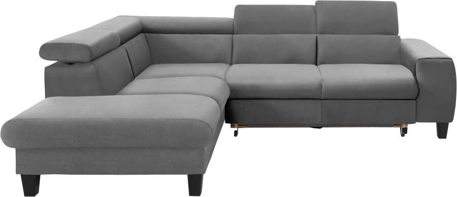 COTTA Hoekbank Morven L-vorm met hoofdeindeverstelling keuze met bedfunctie bedlade & draadloze oplader - Foto 10