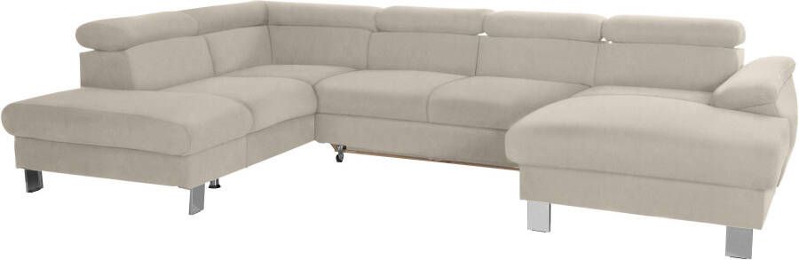 COTTA Zithoek Komaris U-vorm B: 320 cm met hoofdverstelling optioneel bedfunctie bedlade & licht - Foto 8