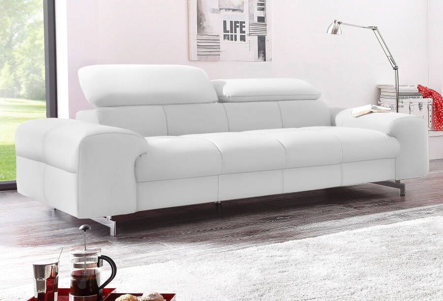 COTTA Zithoek Chef Set bestaande uit: 2-zitsbank met hoofdverstelling & hocker (set) - Foto 3