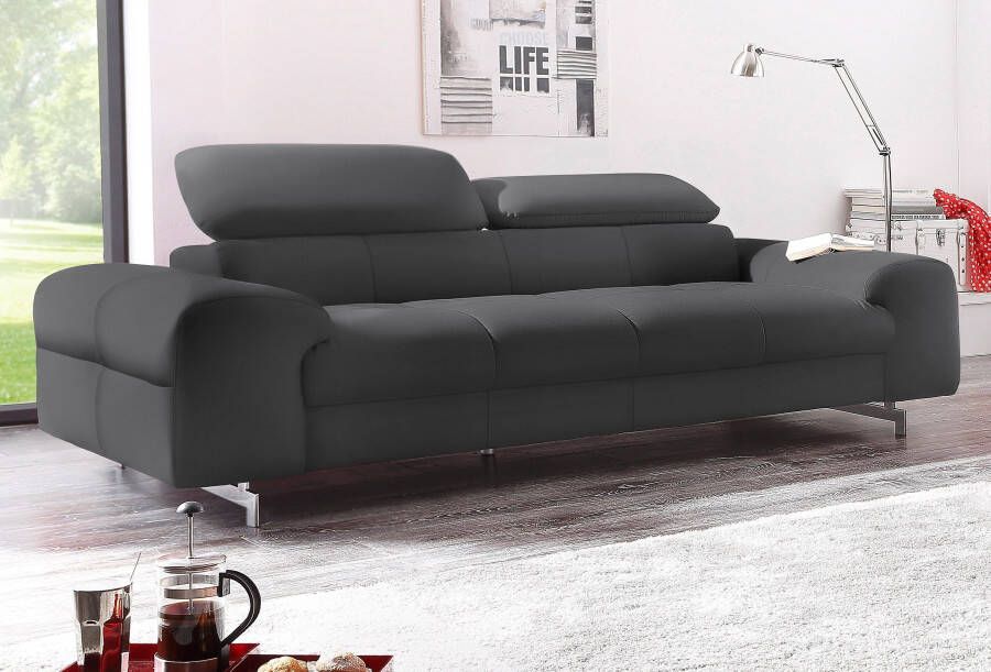 COTTA Zithoek Chef Set bestaande uit: 2-zitsbank met hoofdverstelling & hocker (set) - Foto 4