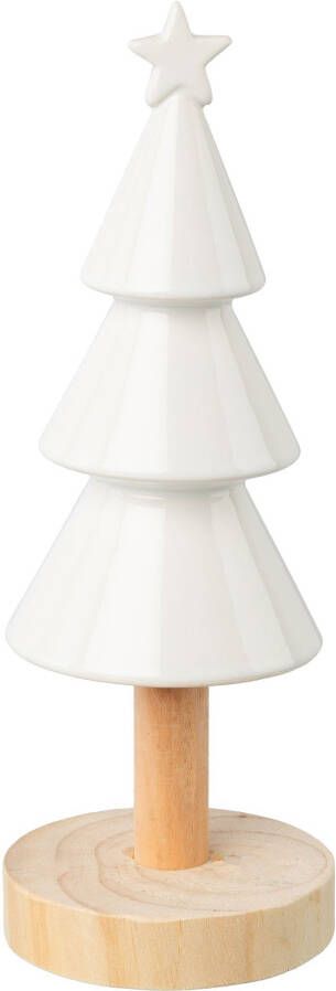 Creativ deco-boom Kerst versiering uit keramiek en hout (1 stuk) - Foto 7