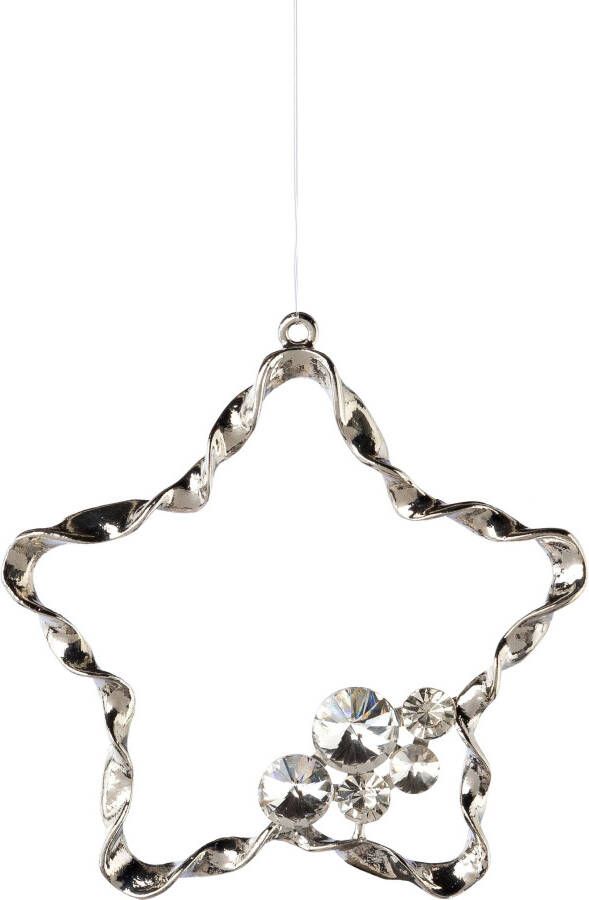 Creativ deco Boomversiering Ster kerstversiering met charmante details nieuwe collectie (4 stuks)