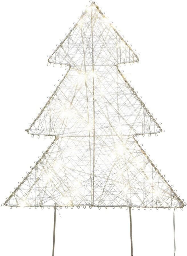 Creativ deco-boom LUMIA Deco-Object Boom Kerstdecoratie batterijvoeding (set 2 stuks)