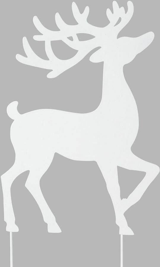 Creativ deco Kerstfiguur Kerst versiering Hert om in te steken (2 stuks) - Foto 2