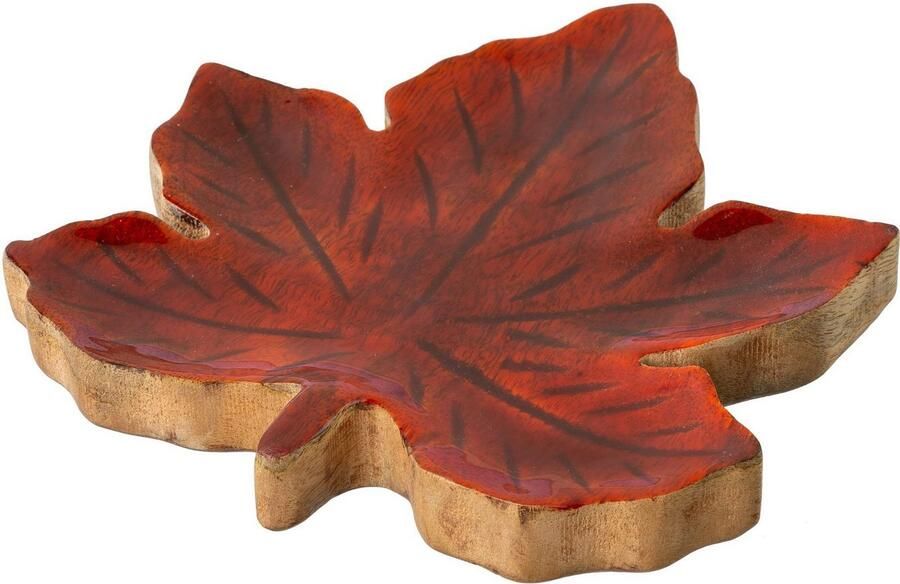 Creativ deco Sierbord Kerst versiering in esdoornblad ontwerp (2 stuks) - Foto 2