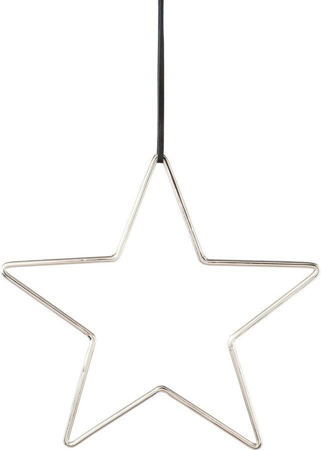 Creativ deco Sierster Kerstster kerstversiering van aluminium hangdecoratie 2-delige set ø ca. 21 cm (2 stuks)