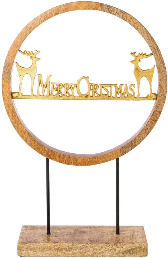 Creativ deco Decoratief opschrift Merry Christmas kerstversiering (1 stuk)