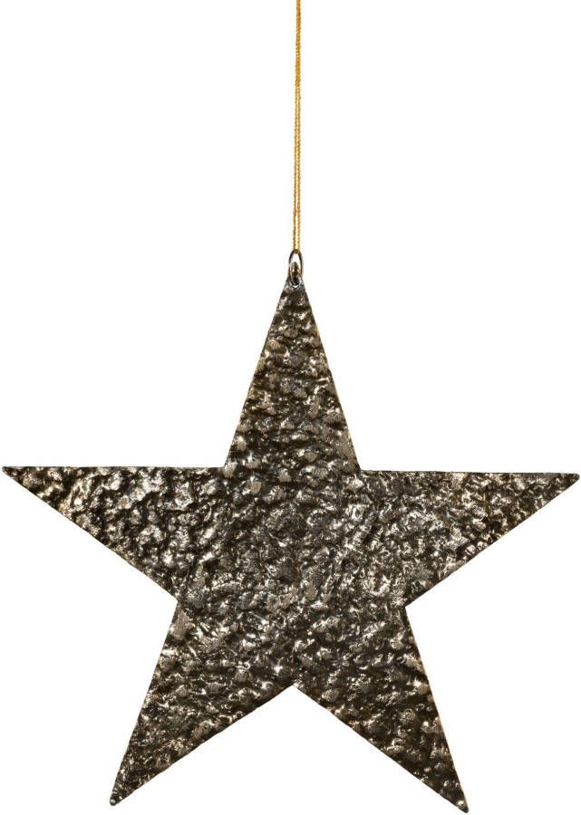 Creativ deco Sierster Kerstster kerstversiering van aluminium hangdecoratie 3-delige set ø ca. 27 cm (3 stuks) - Foto 2