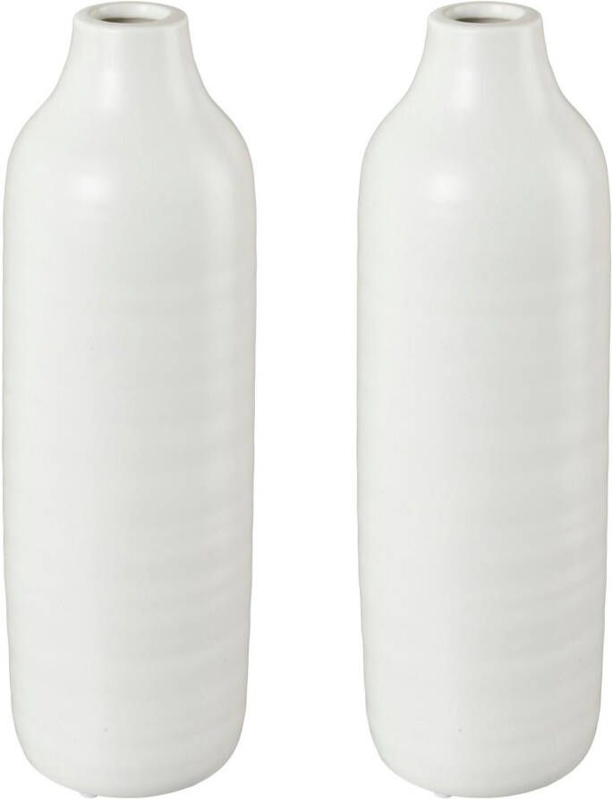 Creativ deco Siervaas bijzondere oppervlakte structuur (2 stuks)