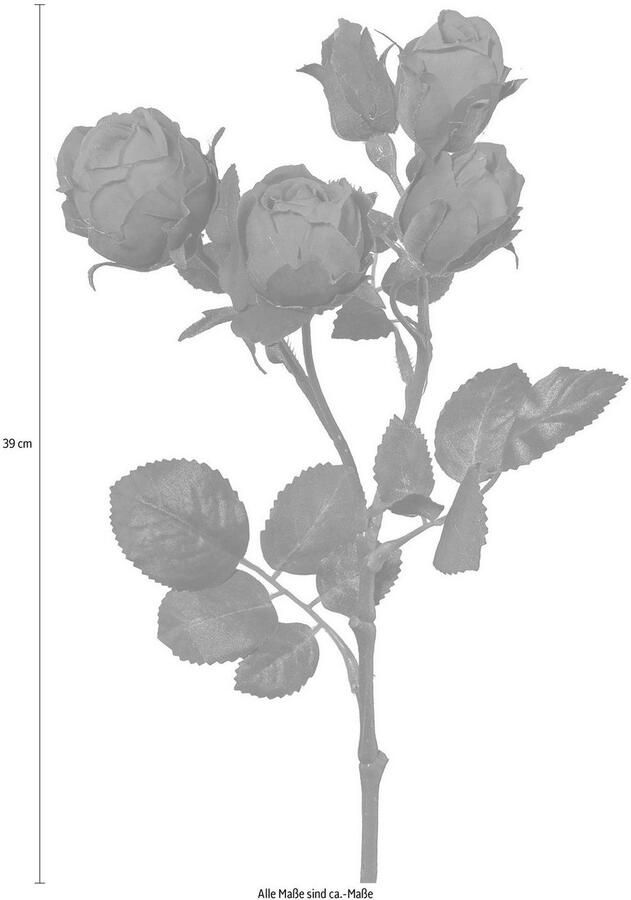 Creativ green Kunstbloem set van 4 (4 stuks)