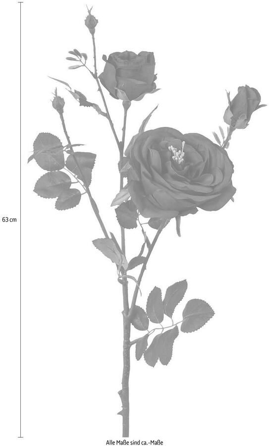 Creativ green Kunstbloem set van 4 (4 stuks)