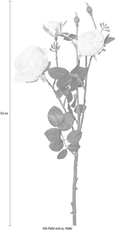 Creativ green Kunstbloem set van 4 (4 stuks)