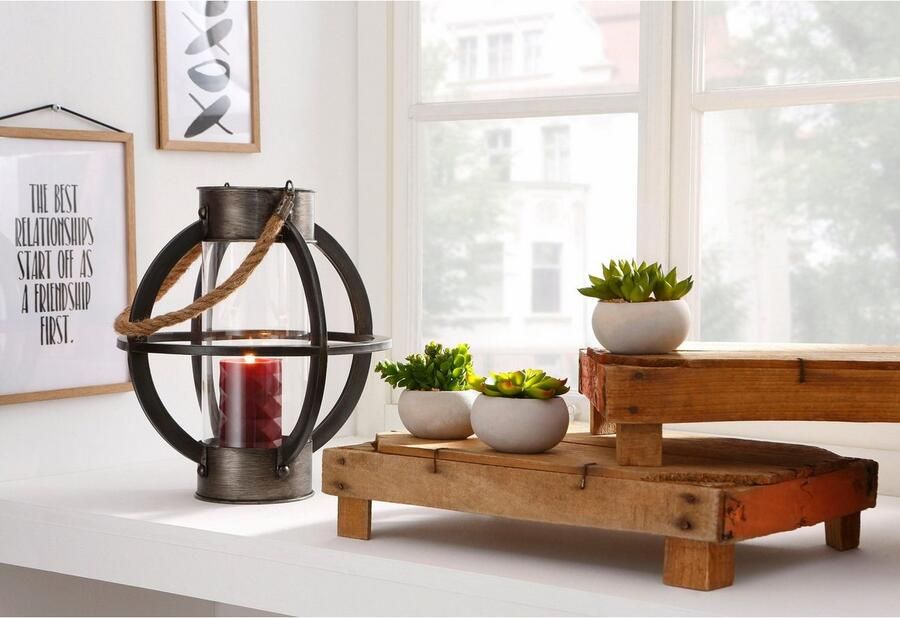 Creativ green Kunstplant Vetplanten (set 3 stuks) - Foto 9