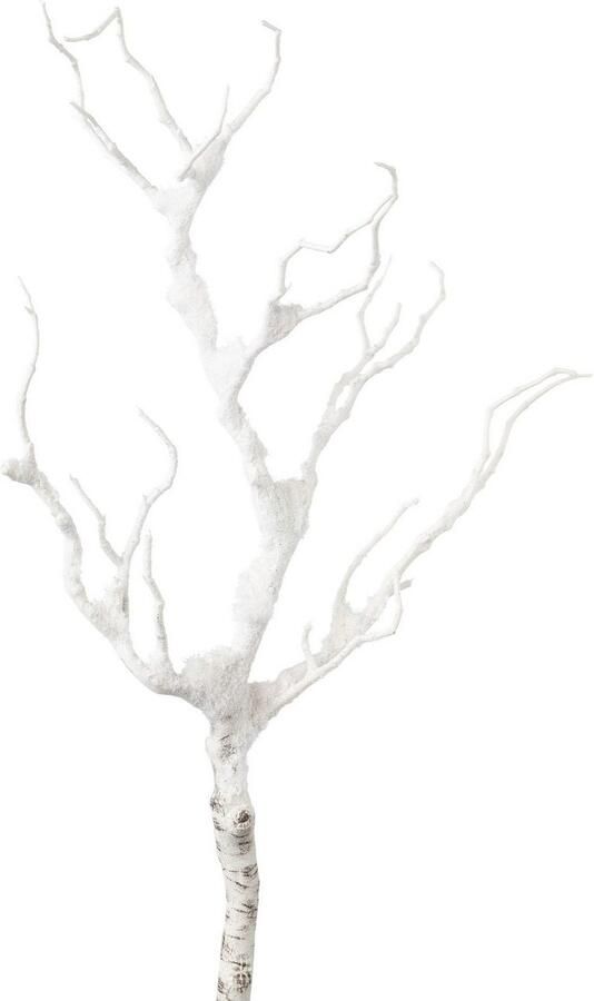 Creativ green Winterse kunstplant Kerst versiering Decoratietak bedekt met kunstsneeuw 2-delige set (2 stuks)