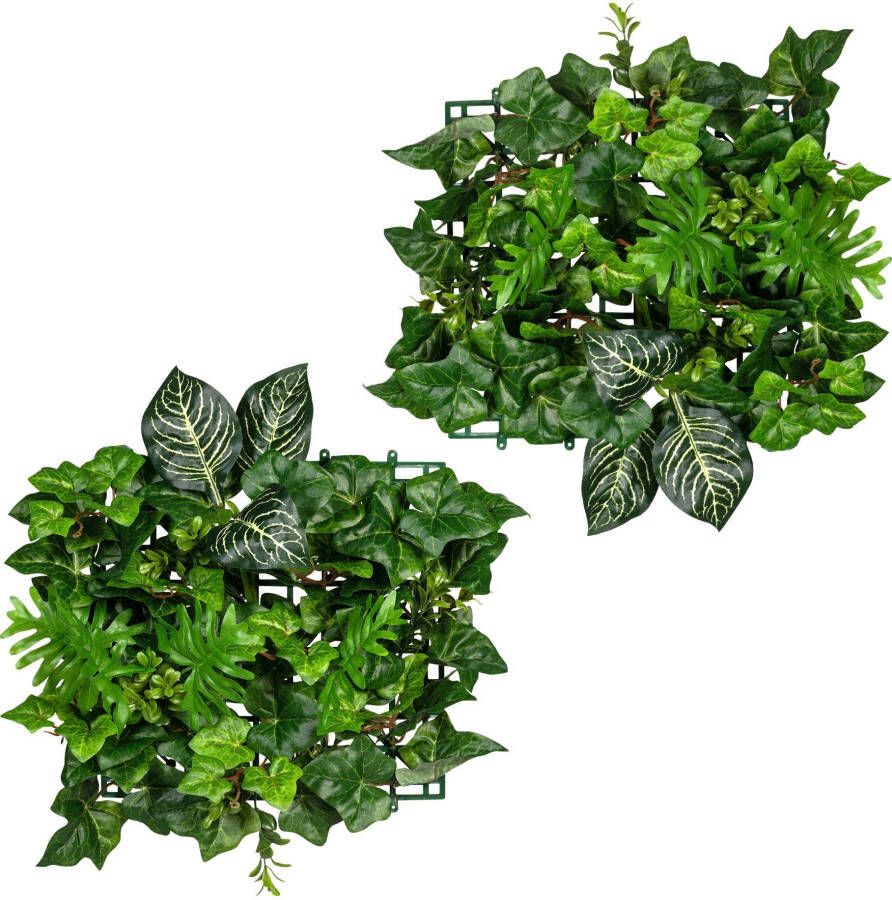 Creativ green Kunst-potplanten Bladermar Philo-Efeumix (2 stuks)