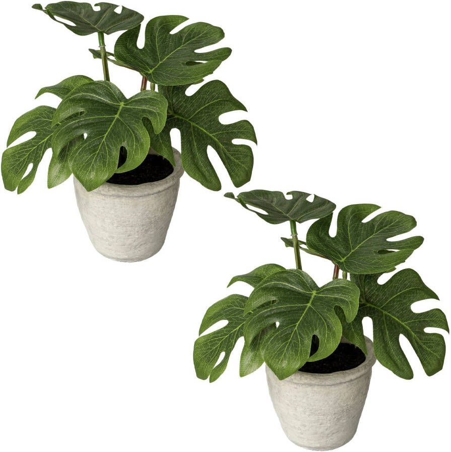 Creativ green Kunst-potplanten Bladplant split philodendron