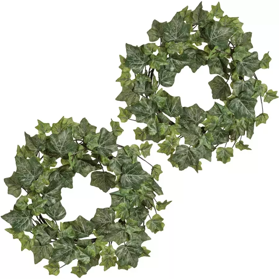 Creativ green Kunstkrans Efeukrans met Engels blad (2 stuks) - Foto 2