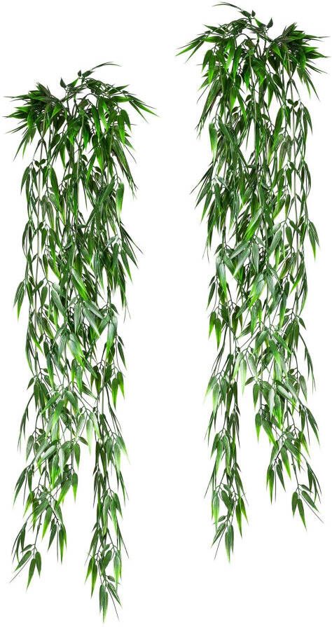 Creativ green Kunstplant Bamboehanger (2 stuks) - Foto 2
