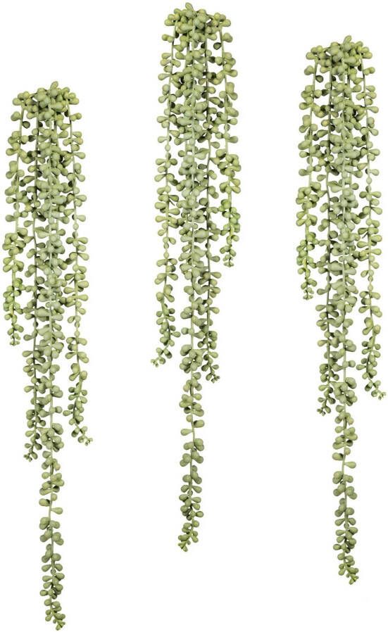 Creativ green Kunstplant Sedum-plantenhanger (3 stuks)