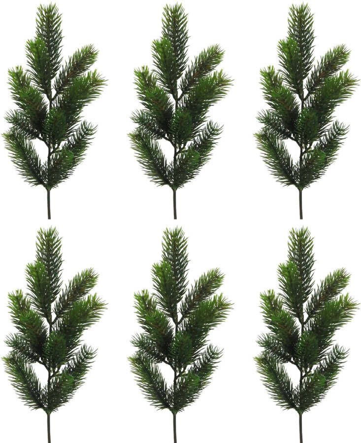 Creativ green Winterse kunstplant Kerst versiering Tak met naalden 6 stuks in set (6 stuks) - Foto 2