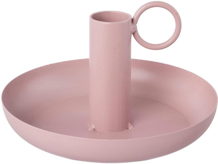 Creativ home Kandelaar Stompkaarsenhouder WUZZ uit metaal met decoratieve handgreep (set 3 stuks)